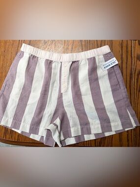 Old Navy Purple and White Striped Girls' Shorts
